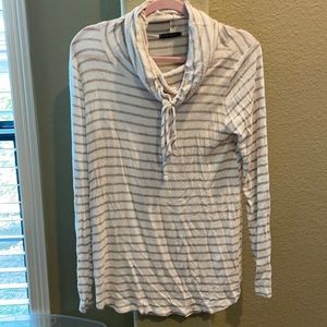 Cowl Neck Stripe top